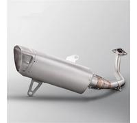Exhaust Pipe Motorcycle Exhaust Pipe For XMAX300 X MAX250 X-MAX 300 250 2017-2022 Es&cape Muffler Front Link Tube Stainless Steel Connection Silencer Motorbike(Silver)