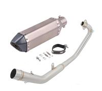 Exhaust Pipe Motorcycle Exhaust Pipe Muffler For Lifan KPT200 KPM200 KPT KPM 200 Slip On Link Es&cape System Connector Tube Connection Silencer Motorbike(Color 8)