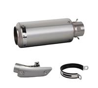 Exhaust Pipe Motorcycle Exhaust Slip On Line Project Muffler Connect Middle Link Adapter Pipe For SUZUKI For GSXR1000 2012-2022(Silver-D)