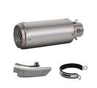 Exhaust Pipe Motorcycle Exhaust Slip On Line Project Muffler Connect Middle Link Adapter Pipe For SUZUKI For GSXR1000 2012-2022(Silver-B)