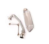 Exhaust Pipe Motorcycle Middle Connect Link Tube Slip On Muffler Vent Tips With DB Killer For Yamaha ZUMA 125 BWS 2002-2017