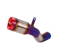 Exhaust Pipe Motorcycle Middle Tail Link Pipe Exhaust Muffler Connect Original Position For CBR1000 2008-2019 Motorcycle Exhaust(Red)