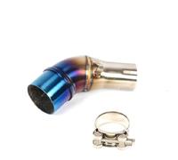 Exhaust Pipe Motorcycle Muffler Exhaust Middle Pipe For YZFR25 YZFR3 YZF R-25 R-3 R3 R25 2015-2020 Es&cape Mid Tube Link Connector Connection Silencer Motorbike(Blue)