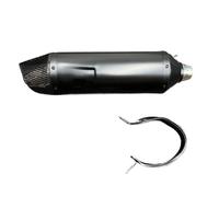 exhaust pipe Motorcycle Muffler Exhaust Pipe Motorcycle Exhaust Universal Escape Cbon Fiber Muffler For Z900 CBR500R KTM390 RC390 R6 R1(Type B with LV Laser)