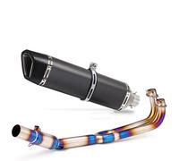 Exhaust Pipe Motorcycle Muffler Motorcross Slip On Modified Tube Stainless Steel Catalyst For KYMCO AK550 AK 550 51mm Link