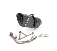 Exhaust Pipe Motorcycle Slip On Exhaust Pipe For PIAGGIO For Vespa Sprint Primavera 150 2015-2021 Es&cape Systems Muffler Middle Link Tube Connection Silencer Motorbike(Color 1)