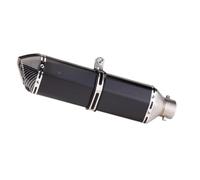 Exhaust Pipe Muffler 38-51mm Full Exhaust Muffler Tailpipe Rear Pipe Universal Pipe with DB Killer 470mm For Z1000 R1 GSR750 MT09 R6 CBR600(TYPE-T)