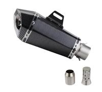 Exhaust Pipe Muffler 51mm Cone Hexagon Motorcycle Accessories Exhaust Muffler Modify Line For GSXS150 R15 MT03 CB400X C400X NVX155(A with AKRA Sticker)