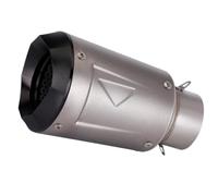 Exhaust Pipe Muffler 60mm Universal Motorcycle Exhaust Muffler Cone Tail Pipe Silencer Modify Accessories with DB Killer For MT15 R15 NINJA650(Type-C-TI)