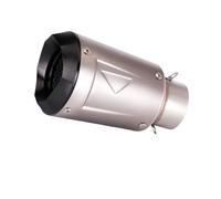 Exhaust Pipe Muffler 60mm Universal Motorcycle Exhaust Muffler Cone Tail Pipe Silencer Modify Accessories with DB Killer For MT15 R15 NINJA650(A STAINLESS 60MM)