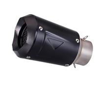 Exhaust Pipe Muffler 60mm Universal Motorcycle Exhaust Muffler Cone Tail Pipe Silencer Modify Accessories with DB Killer For MT15 R15 NINJA650(B STAINLESS 60MM)