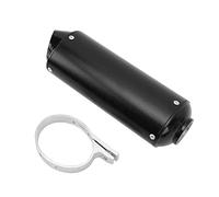 Exhaust Pipe Muffler, Black Motorcycle Exhaust Tip Corrosion Resistant for Pit Bike for ATV