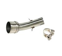 Exhaust Pipe Muffler Motorcycle Slip On Exhaust Pipe Adapter Connector Coating Process Middle Pipe For RZ YZFR3 YZFR25 YZF R3 R25 2013-2020(Long)