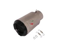 Exhaust Pipe Muffler Silencer 51MM/60MM Motorcycle Exhaust Pipe Escape Silencer Modify For N-JA650 Z900 Motorbike Muffler Exhaust(51mm-Gray)