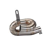 exhaust pipe muffler tip For Tr&iumph For Street Triple 765 S R RS 2017-2024 Escape Muffler Modify Connect Tube 50.8mm Motorcycle Exhaust Mid Link Pipe