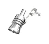 Exhaust Pipe Oversized Roar Maker, Exhaust Sound Simulator, Universal Turbo Sound Whistle for Exhaust Pipe Car Tailpipe, Motorcycle Turbo Whistle Exhaust Tip, Universal for Vehicles (Silver,L)