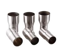 exhaust pipe RASTP-OD:2" 2.25'' 2.5'' 3'' Car Stainless Steel Exhaust Reducer Connector Pipe Tube Adapter Intake Pipe Connection Joint For CR1017(63MM-76MM)