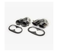 Exhaust Pipe Rear Bumper Turbo Muffler Exhaust Tips Pipe Exits For Mercedes For Benz W177 A35 C118 CLA35 X247 GLB35 A45S AMG Refitting 2020+ Car End Pipes(Black)