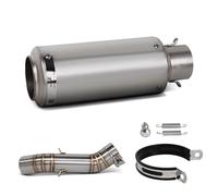 Exhaust Pipe Silencer For CBR500R For CB500F For CB500X CBR400R CB400F CB400X 2016-2024 Motorcycle Exhaust Middle Pipe With Project Muffler(Style 3)