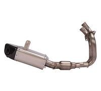 Exhaust Pipe Silencer Full System For Kawasaki For Er6F For Ninja650 For Z650 2017-2022 Motorcycle Exhaust Front Link Pipe Muffler Exhaust With Muffler(A-No Laser)
