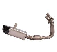 Exhaust Pipe Silencer Full System For Kawasaki For Er6F For Ninja650 For Z650 2017-2022 Motorcycle Exhaust Front Link Pipe Muffler Exhaust With Muffler(A-With Laser)