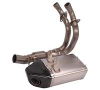 Exhaust Pipe Silencer Full System For Kawasaki For Er6F For Ninja650 For Z650 2017-2022 Motorcycle Exhaust Front Link Pipe Muffler Exhaust With Muffler(B-No Laser)