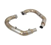 Exhaust Pipe Silencer Motorcycle Pipe Muffler For GUZZI V85 TT V85TT 2019-2023 Exhaust Systems Slip On Front Link Tube Left & Right Motorbike Connecting Tube(Color 2)