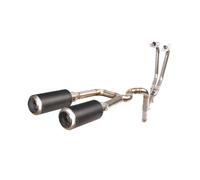 Exhaust Pipe Silencer Slip On For R25 R3 Full Motorcycle Exhaust Double Muffler With Front Middle Link Pipe Motorcycle Exhaust Muffler Baffle