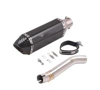 Exhaust Pipe Slip On Motorcycle Exhaust Escape Modified Muffler With Middle Link Pipe DB Killer For 500R 500DS LX500DS LX500A