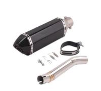 Exhaust Pipe Slip On Motorcycle Exhaust Escape Modified Muffler With Middle Link Pipe DB Killer For 500R 500DS LX500DS LX500A