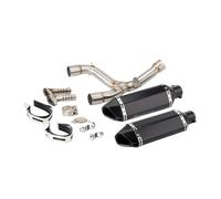 Exhaust Pipe Slip-on Motorcycle Exhaust Middle Link Pipe Dual Exit Under Seat DB Killer For CRF450R CRF450RX 2015 2016