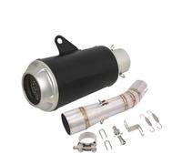 Exhaust Pipe Slip On Motorcycle Exhuast Escape Modified Muffler With Stainless Steel Middle Link Pipe Silencer For 502 502C