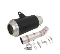 Exhaust Pipe Slip On Motorcycle Exhuast Escape Modified Muffler With Stainless Steel Middle Link Pipe Silencer For 502 502C