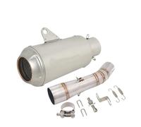 Exhaust Pipe Slip On Motorcycle Exhuast Escape Modified Muffler With Stainless Steel Middle Link Pipe Silencer For 502 502C