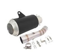 Exhaust Pipe Slip On Motorcycle Exhuast Escape Modified Muffler With Stainless Steel Middle Link Pipe Silencer For 502 502C