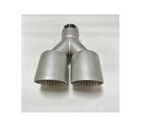 Exhaust Pipe Stainless Steel Sandblasted Tail Throat Silencer Y Type Double Outlet Flush Large Caliber Car Accessories 1pcs(60mm-89mm)