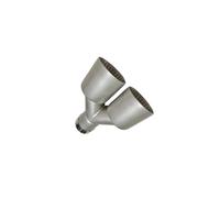 Exhaust Pipe Stainless Steel Sandblasted Tail Throat Silencer Y Type Double Outlet Flush Large Caliber Car Accessories 1pcs(51mm-89mm)