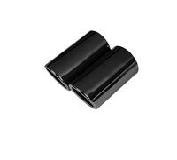 Exhaust Pipe Tip Covers Trims Car Exhaust Muffler Tip For VW For Tiguan 2 2016 2017 2018 2019 2020 Tail Pipe Trim Auto Accessories 1.4T Car End Pipes Muffler(2 PCS BLACK)