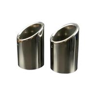 Exhaust Pipe Trim 2pcs For Mazda For CX-5 For CX5 For CX-8 For CX-9 Auto Accessories Stainless Steel Car Exhaust Pipe Muffler Tail Throat Exterior Refit Products(Silver)