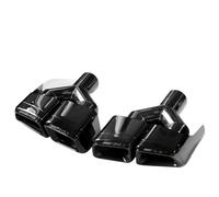 Exhaust Pipe Trim For Benz For W212 For E-class For AMG For E63 1 Pair Exhaust Pipe Four-out Y-Type Modified Square Stainless Steel Muffler Nozzles(1Pair Y-Black AMG)