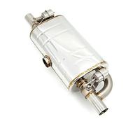 Exhaust Pipe Universal 2"/2.5"/3'' Car Exhaust Pipe Vacuum Pump Variable Valve Mufflers Remote Control T Shape One In Two Out Exhaust Tip(51mm Muffler only)
