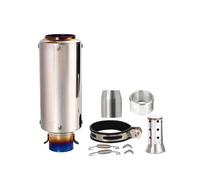 exhaust pipe Universal 51MM 60MM Motorcycle Exhaust Muffler Pipe Tips With Stainless Steel(B)