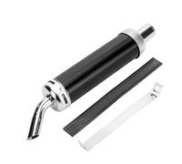 Exhaust Pipe Universal Metal 28MM Motocross Black Exhaust Silencer 2 Stroke Motorcycle Pipe Muffler