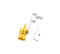 exhaust pipe Universal Motorbike Car Exhaust Fake Turbo Whistle Pipe Sound Muffler Blow Off Valve Simulator Whistler(Gold M)