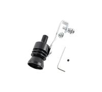 exhaust pipe Universal Motorbike Car Exhaust Fake Turbo Whistle Pipe Sound Muffler Blow Off Valve Simulator Whistler(Black XL)