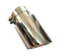 Exhaust Pipe Universal Muffler Stainless Steel Exhaust Tip 60 Or 63mm To 101mm Mufflers Silver Car Styling Exhaust System Pipe Car End Pipes(ID60-OD101)