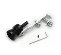 Exhaust Pipe Universal Turbo Sound Exhaust Muffler Pipe Whistle Car Blow Off Valve BOV Tip Simulator Whistler S/M/L/XL Aluminum Tail Throat(M-Black)