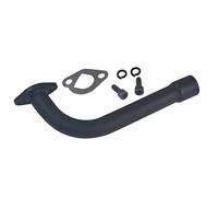 Exhaust Pipe With Female Threaded For Predator 212cc Go Kart & Mini Bikes, For Honda GX160 GX200 Black