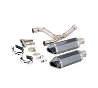 Exhaust Pipes Slip-on Motorcycle Exhaust Middle Link Pipe Dual Exit Under Seat DB Killer For CRF450R CRF450RX 2015 2016