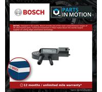 Exhaust Pressure Sensor fits SSANGYONG XLV 1.6D 16 to 19 D16DTF Bosch 6711590058